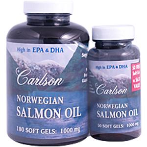 Norwegian Salmon Oil (180+50 capsules) Carlson Labs